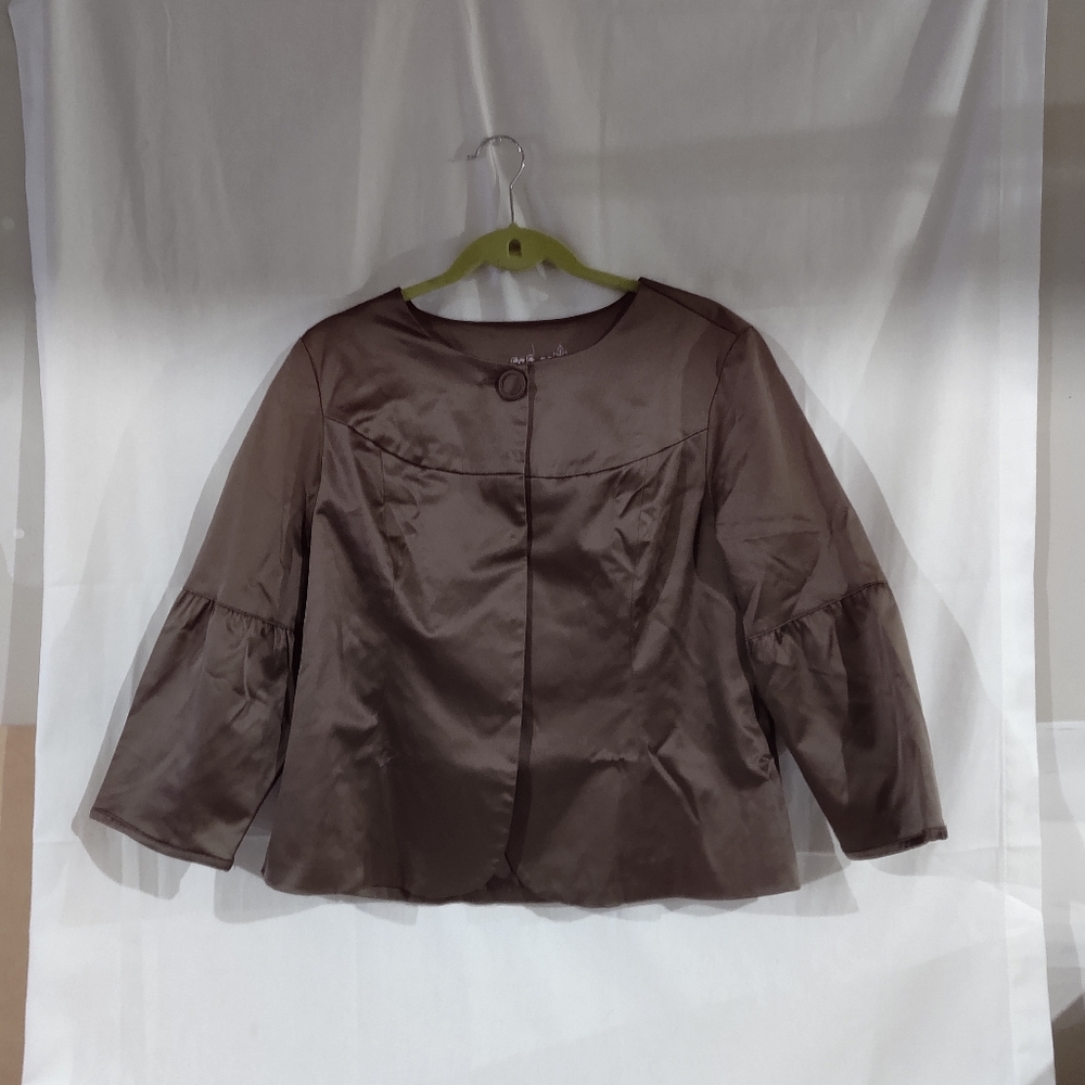 Live A Little Women's Taupe Bell  Vintage Blazer Size XL
